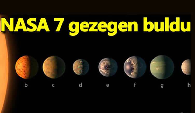 NASA Dünya’ya benzer 7 yeni gezegen buldu